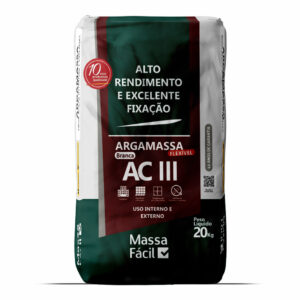 Argamassa ACIII Branca Massa Fácil 20Kg