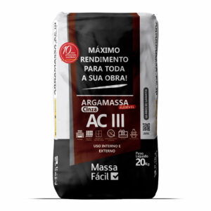 Argamassa ACIII Cinza Massa Fácil 20Kg