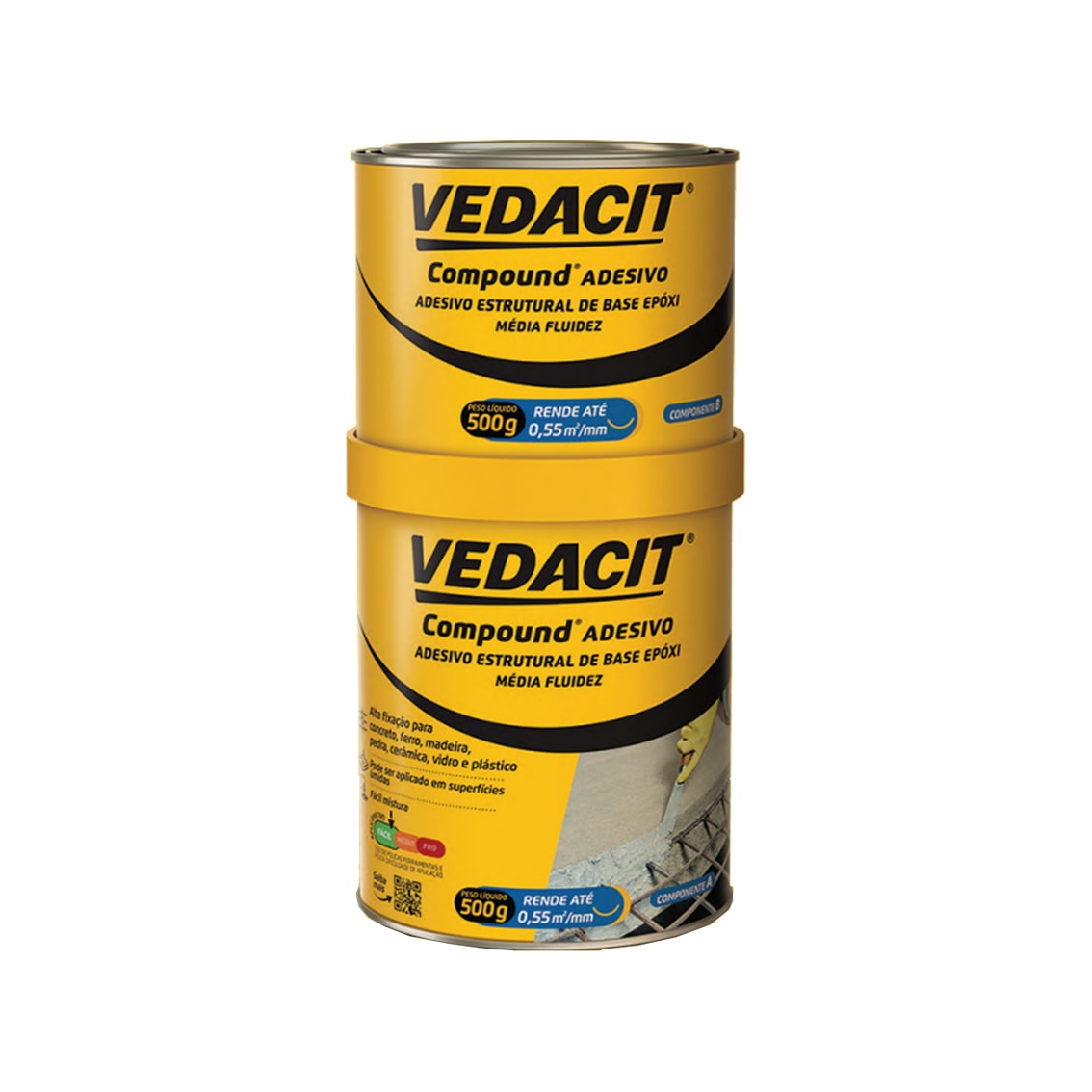 Adesivo Estrutural Compound Vedacit 1kg