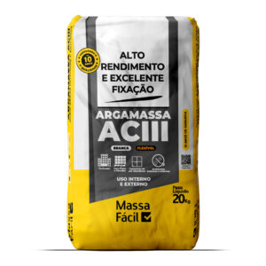 Argamassa ACIII Branca Massa Fácil 20Kg