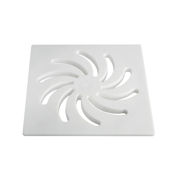 Grelha Vórtice Branco Quadrado Dn100 Amanco