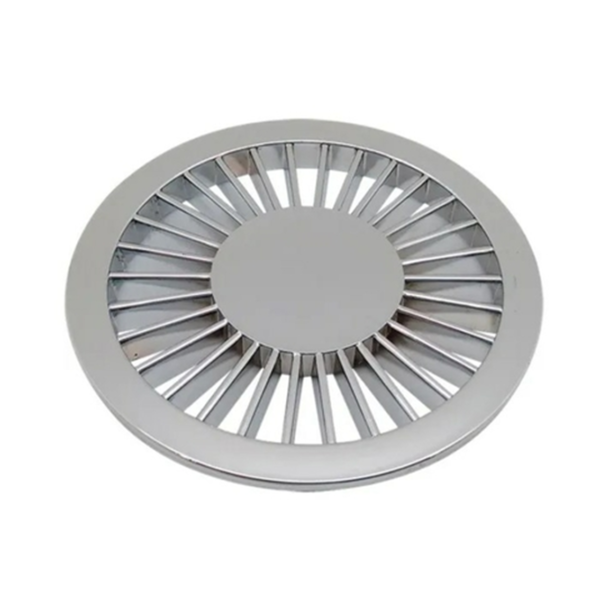 Grelha Abs Cromada Redonda 100 Cb Amanco