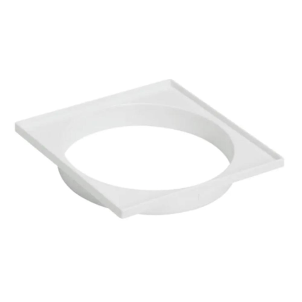Porta Grelha Quadrada Dn100 Branco Amanco