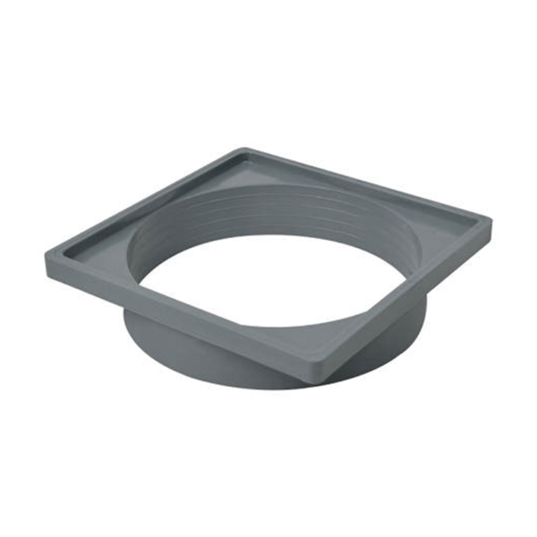 Porta Grelha Quadrada Dn100 Cinza Amanco
