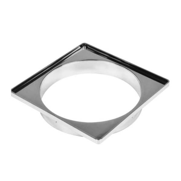 Porta Grelha Quadrada Dn150 Cromado Amanco